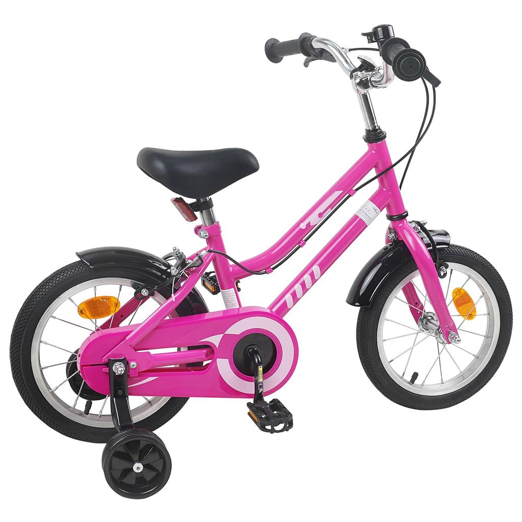 Kids Bicycle 12 Inch for Ages 2 4 Pink & Black