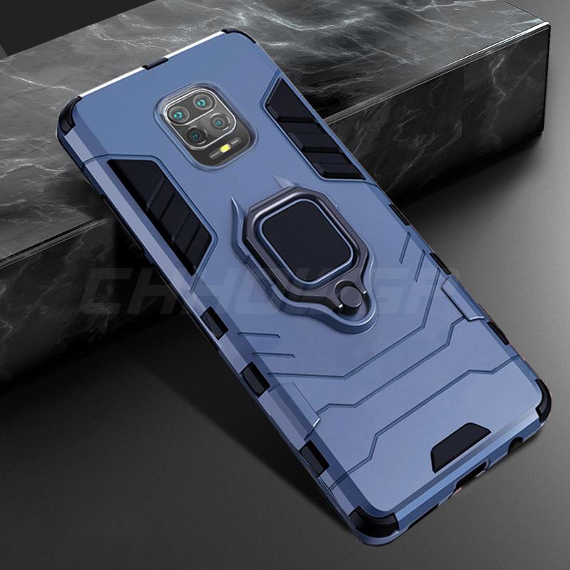 Чехол для Xiaomi Redmi 9, противоударный защитный чехол с магнитным кольцом на палец, чехол для телефона Redmi 9A 9C Note 9S 9 Pro Max, автомобильный держатель-подставка, чехол, чехол, чехол в виде ракушки