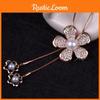 Chic Fashionable Alloy Snake Chain Necklace With Stunning Flower And Pearl Design