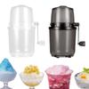 Portable Slushie Machine Kitchen Utensils Fine Chips Snow Cones Manual Rotary Ice Crusher Manual Shaved Ice Machine for Bars