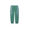 Li Ning Vital Series Color Block Tapered Knit Sports Pants Men Pants Deep-Palace-Green Disc-Wing-Blue AYKT867-2