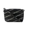 Подержанная сумка через плечо Черный Белый/серый кожа Женская