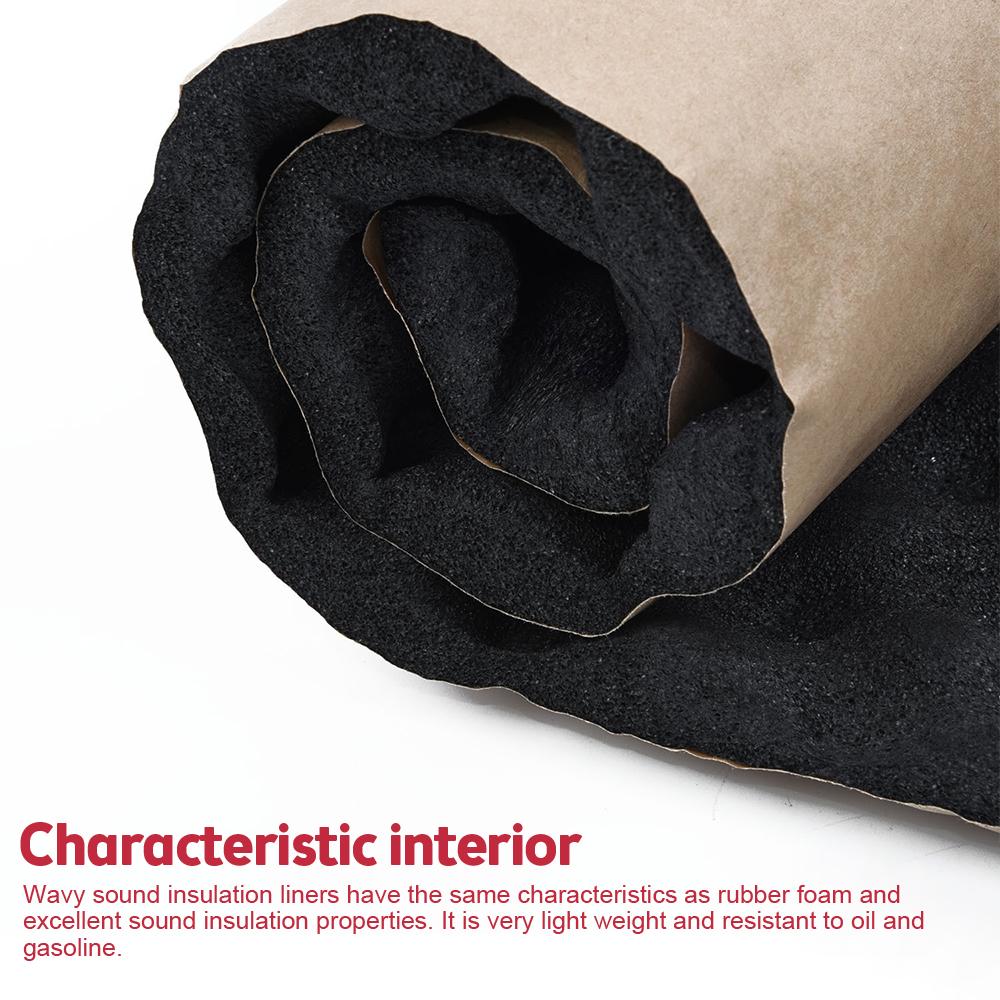 100/50cm Noise Heat Insulation Cotton Auto Sound Deadening Mat Car Soundproof Cotton Acoustic Heat Foam For Car Hood Engine Door