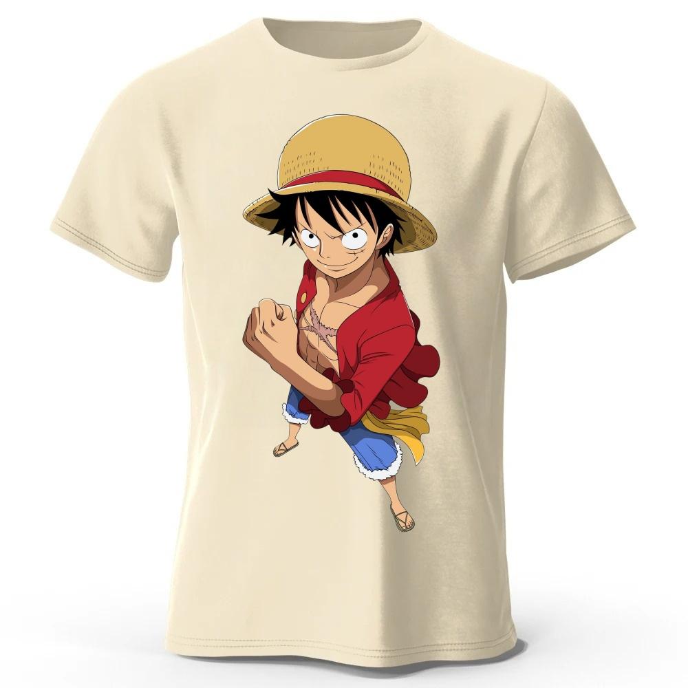 2026 One Piece Луффи Новая Модная Уличная Одежда Мужская и Женская Футболка с Коротким Рукавом Плюс Размер Свободная Спортивная Футболка Топ