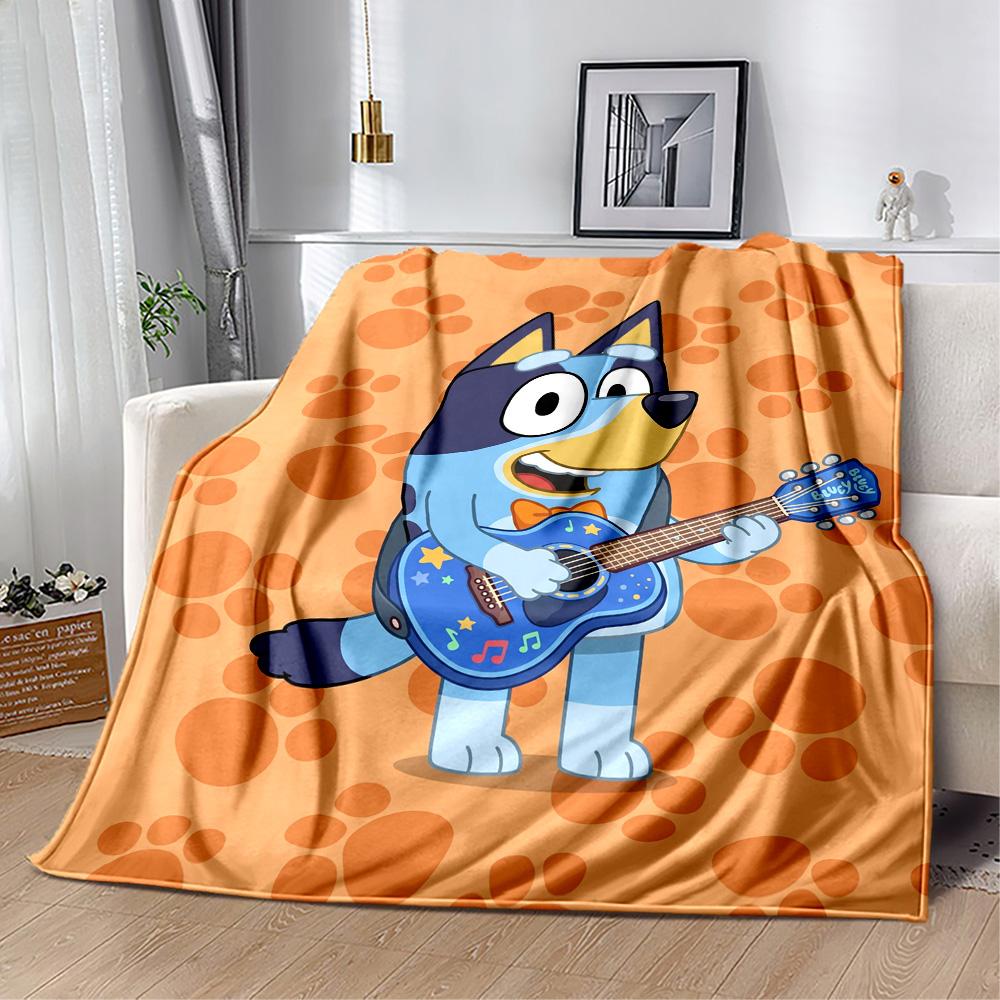 Bluey's Adventure Blanket Ultra-Soft Perfect for Sofa Bed Seaside All-Season Use Digital Print Unique Gift for Family and Friends Camping