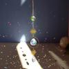 Crystal Sun Catcher Windchimes Metal Rainbow Prism Window Crystal Light Catcher Hanging Glass Prisms Garden Decoration Outdoor