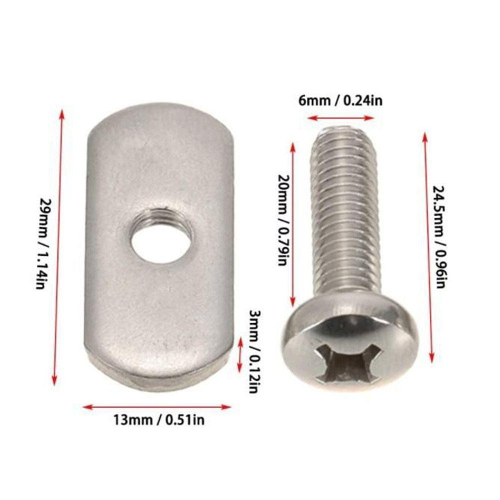 Accessories Modification Accessories Track Nuts Rail Track Screws Marine Boat Screws Kayak Screws