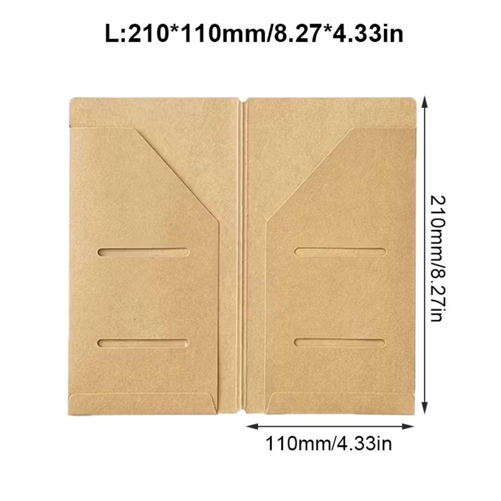 Refillable File Folder Kraft Paper Insert Cards Organizer Travel Journals Accessories Travel