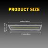 2X AUXITO Rear White LED Bumper Side Marker Lights For 2008-14 Challenger Dodge