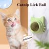 Cats Rotatable Catnip Ball Wall Sucker Lick Treat Toys Contail Catnip Sugar Balls Smart Cat Toys Interactive Ball Cats Mint Toy
