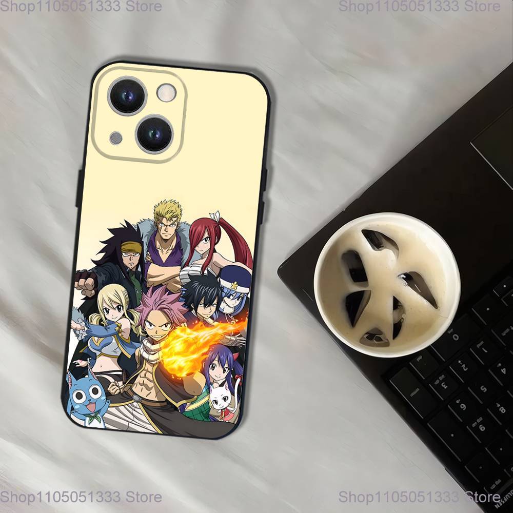 Чехол для телефона Fairy Tail Нацу Драгнил для iPhone 17,16,15,14,13,12,11,Pro,XS,Max,XR,Plus,E,SE4,Mini Черный Мягкий Чехол