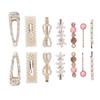 14 PCS Simulation Pearls Hair Clip Elegant Smooth Surface Simulation Pearl Barrettes for Women