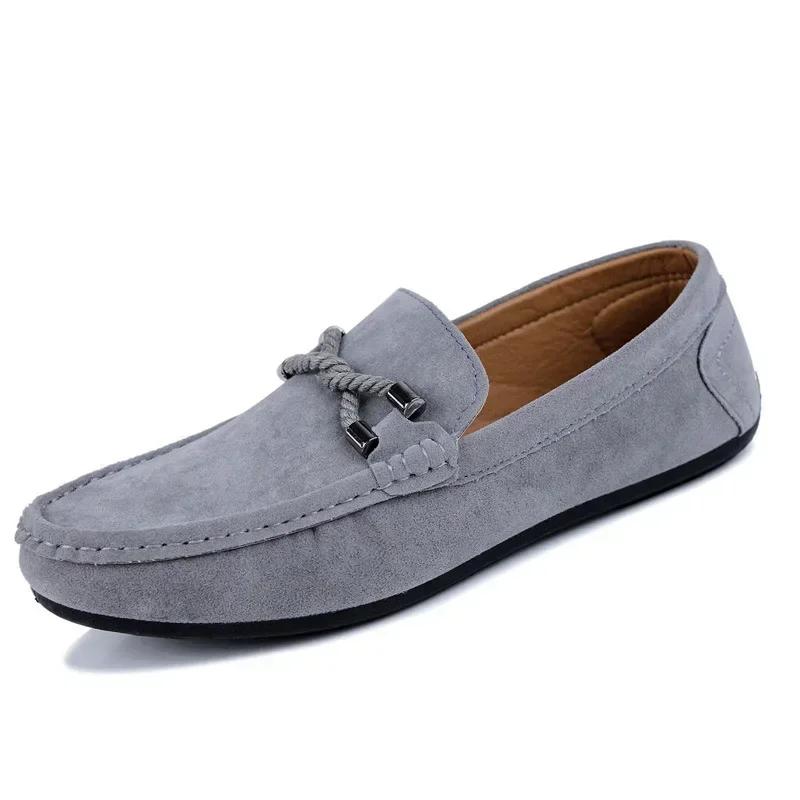 Men's Casual Shoes Spring New Fashion Breathable Loafers Soft Sole Anti Slip Driving Shoes Lightweight Casual Leather Shoes