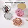 New Folding Double-Sided Rose Compact Travel Mirror