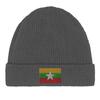Bonnet Drapeau Birmanie En Gris