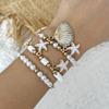 Bohemian Conch Beaded Bangles Turtle Pendant Wrap Charm Hand Chain  Jewelry