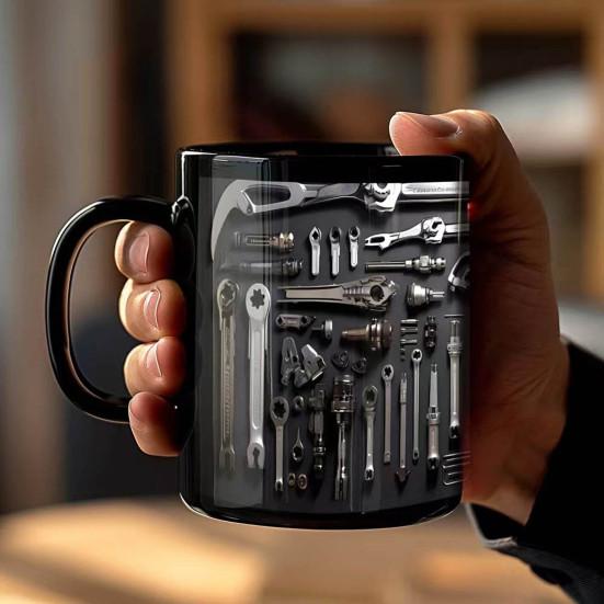 Кружка Механика Керамическая Забавная Кружка-Ящик для Инструментов для Механиков, Энтузиастов Гаража, Оригинальный Подарок для Мужа, Папы
