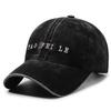 Fashion Letter Embroidery Cap Personalized Baseball Cap Men'S And Women'S Outdoor Sunshade Versatile Washed Hat Tide