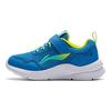 Li Ning Удобные простые нескользящие амортизирующие низкие повседневные туфли Детские кроссовки темно-синего цвета YKNU080-5