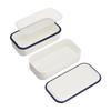 Takenaka Bento Box RETRO MODA Square Lunch Темно-синий Верхний 275 мл Нижний 275 мл