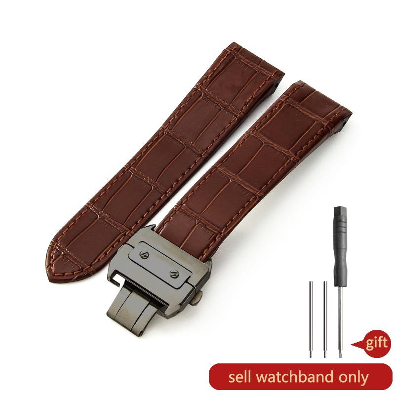Ремешок для часов из натуральной кожи для Cartier Sandoz Santos 100 Ремешок для часов Мягкий Удобный Ремешок Аксессуары 20 23 мм Браслет