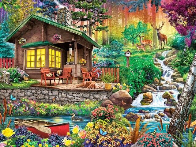 5D Алмазная картина Полный Круглый Квадратный Пейзаж Стразы Алмазная Вышивка Распродажа Космическая Мозаика Домашний Декор