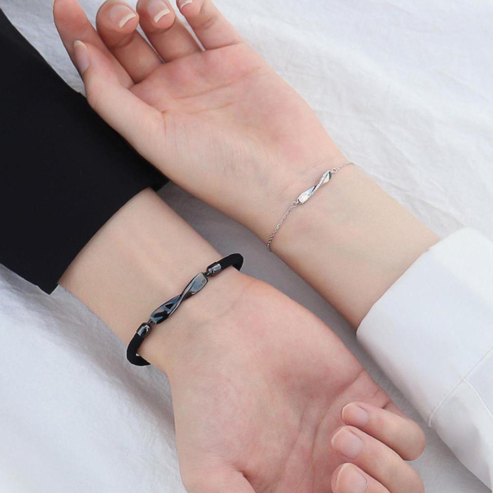 Ювелирные изделия Женские Волна Цинк Цинковый сплав Мужские Плетение Веревка Кольцо Мебиуса Браслет Дружбы Браслеты для пар Ручная веревка