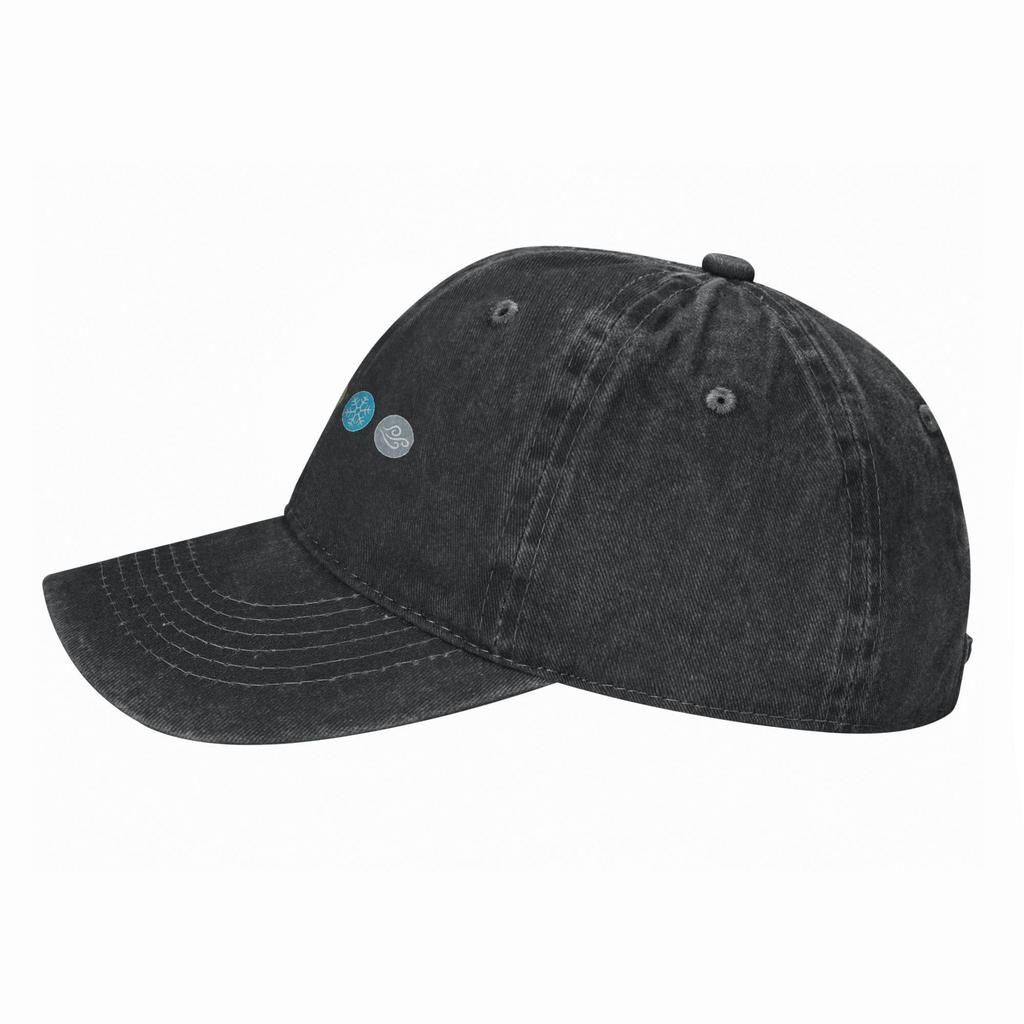 Washed Baseball Cap Gloomhaven EleUnisext Symbols Board Game Summer Trucker Hat Unisex Street Style Outdoor Gym Sun Snapback Cap