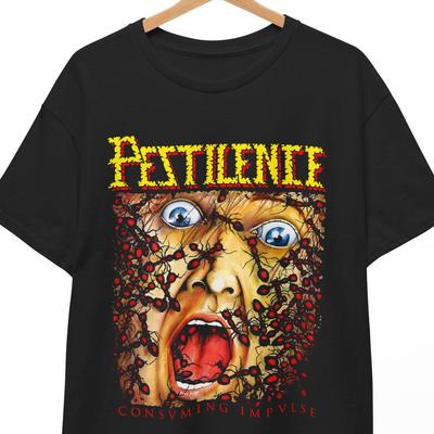 Футболка Pestilence "Consuming Impulse" - Футболка группы Death Metal 80-х - Футболка Progressive Technical Metal - Унисекс от S до 5XL