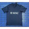 Napoli UEFA Champions League Away Jersey Men Short Sleeve Football Shirt Bamboo Fiber Sport Top
