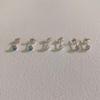 [4Xtyle] (Silver925) Dew Stone Earring