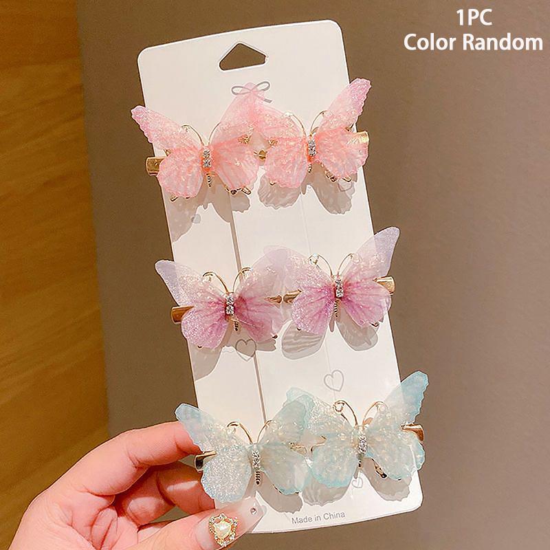 Заколки-бабочки, заколки для волос для девочек, заколки-бабочки, женское милое украшение для волос, радужный головной убор, модные аксессуары для волос