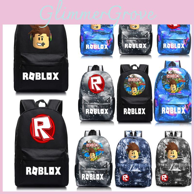 Детский школьный рюкзак Roblox с узором, звездным фоном и большой вместимостью