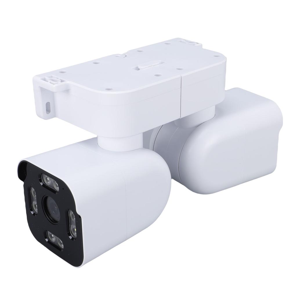 Dual Lens Outdoor Cameras 2.5K 5MP House Camera Wired Plug in WiFi Security Camera with Microphone Sound Video PTZ Auto