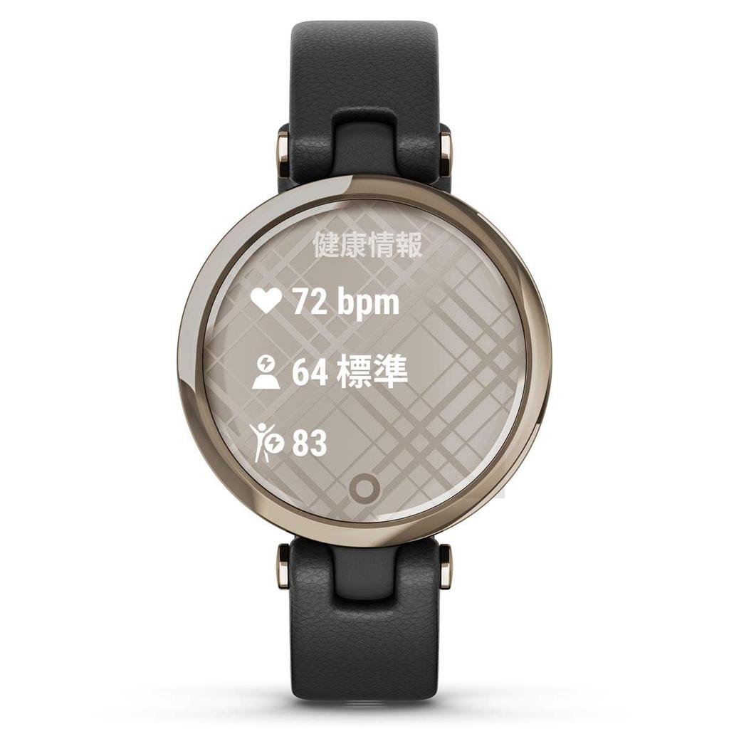 Garmin Lily Classic Black Gold Leather/Cream (Small)