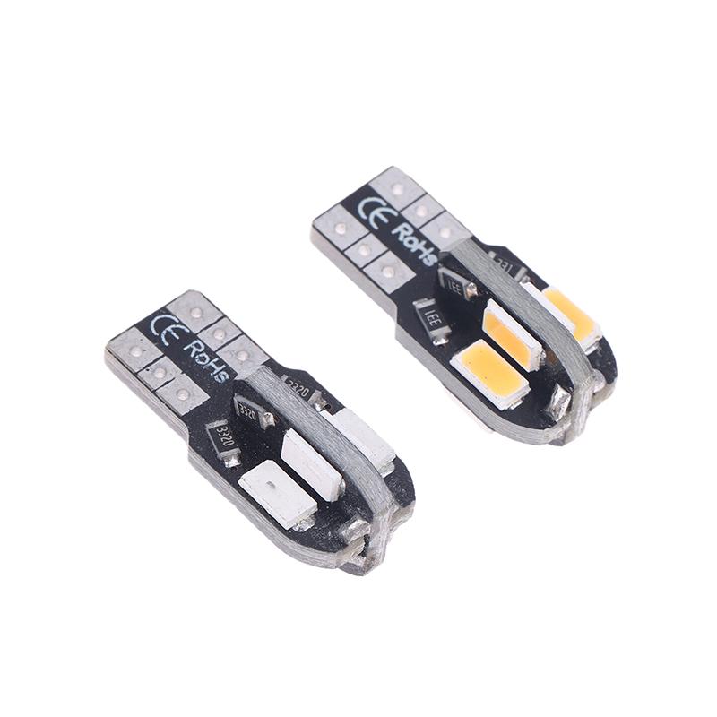 10 шт. Автомобильная светодиодная лампа T10 5730 SMD Декодирующая лампа для чтения Указатель поворота Маленькая лампа номерного знака