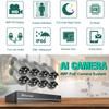 Techage 8CH HD 4MP POE NVR комплект системы видеонаблюдения H.265 цветная ночная уличная аудиозапись IP-камера P2P комплект видеонаблюдения