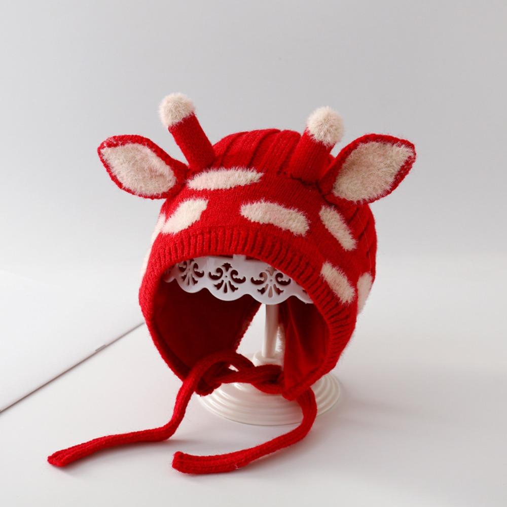 Warm Cartoon Baby Hat Cotton Girl's Ear Protection Cap Cute Baby Cap Winter