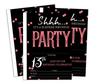 Darling Souvenir Black Birthday Invitation Card Printable Elegant Fill or Write In Blank Party Invites 28 Pcs 5 X 7