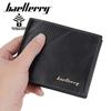 Baellerry Men's Simple Fashion Coin Purse RFID-blocking Billfold Business Wallet Horizontal Short Purse Pu Leather Card Holder