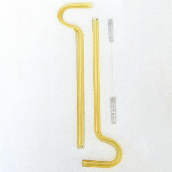 Витражные соломинки, 2 шт./компл., повторно используемые с кистью, новые прочные съемные вилки, соломинки для питья воды, тонкая работа, против морщин на губах