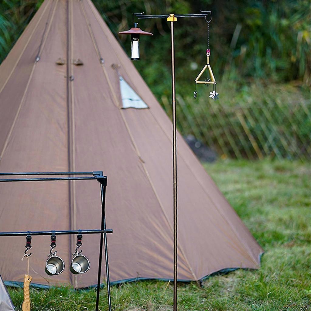 Portable Lamp Stand Hook Folding Lantern Post Pole Collapsible Hanging Light Holder Outdoor Camping Fishing Supplies Multitool Starlight