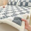 Thick and Warm Coral Milk Velvet Mattress, Soft Cushion, Student Dormitory Single Mattress, Bed Cover, Blanket, Household Bedding