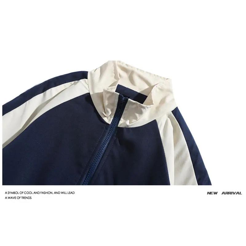 Осеннее пальто в стиле хип-хоп, тонкий унисекс, уличный модный тренч, спортивная бейсбольная куртка, крутая молния, осеннее свободное пальто