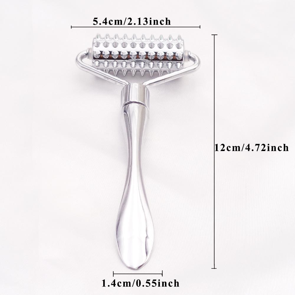 Premium Stainless Steel Facial Massage Roller Set - Deep Tissue Massage Tool for Face, Body, and SPA Care - Acupressure Massager
