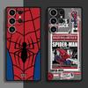 Чехол Marvel Человек-Паук для Samsung Galaxy S25 S23 Ultra S24 FE S22 Plus S20 S21 S10 Note 20 10 Матовый Funda Задняя крышка телефона из ТПУ