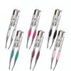 1PC LED Eyebrow Tweezer Oblique Tip Stainless Steel Eyebrow Trimming Clip Eye Hair Removal Prune False Eyelash Clamp Makeup Tool