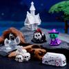 Bone Skull Skeleton Halloween Miniature Figurine Desktop Knick-knack Festival Supplies