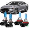 OQSNCV Подходит для Chevrolet Chevy Malibu LS (2013-2015) & (-2025) Галогеновые лампы для фар, 9005 дальний свет + H11 ближний свет, сменные лампы для фар