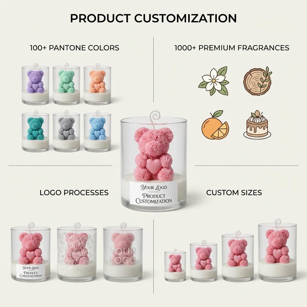 Customizable Color Soy Wax Pillar Aromatherapy Candle Hand-poured Natural Organic for Modern Home Hotel Spa Decoration